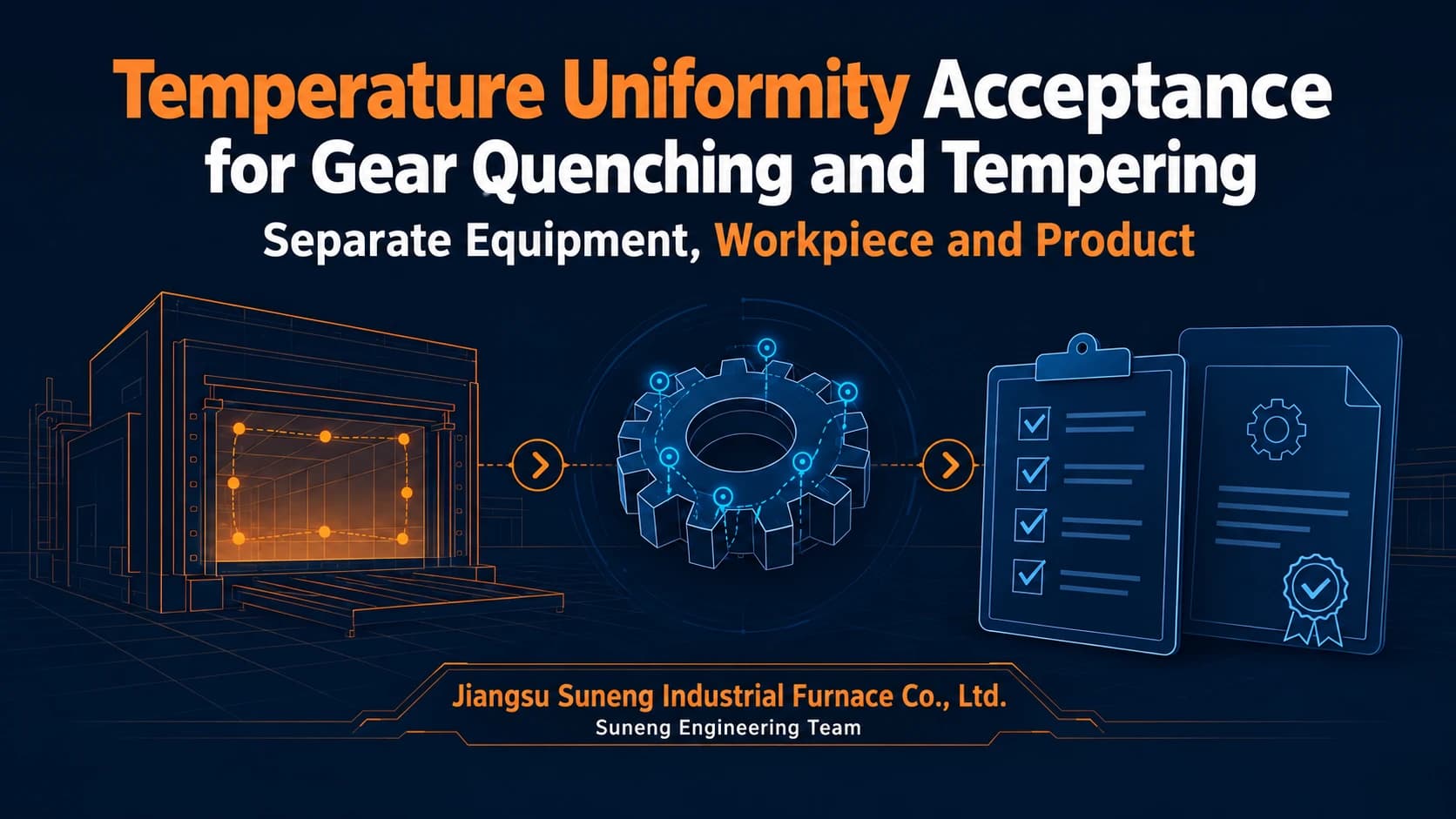 Temperature Uniformity Acceptance for Gear Quenching and Tempering: Separate Equipment, Workpiece and Product