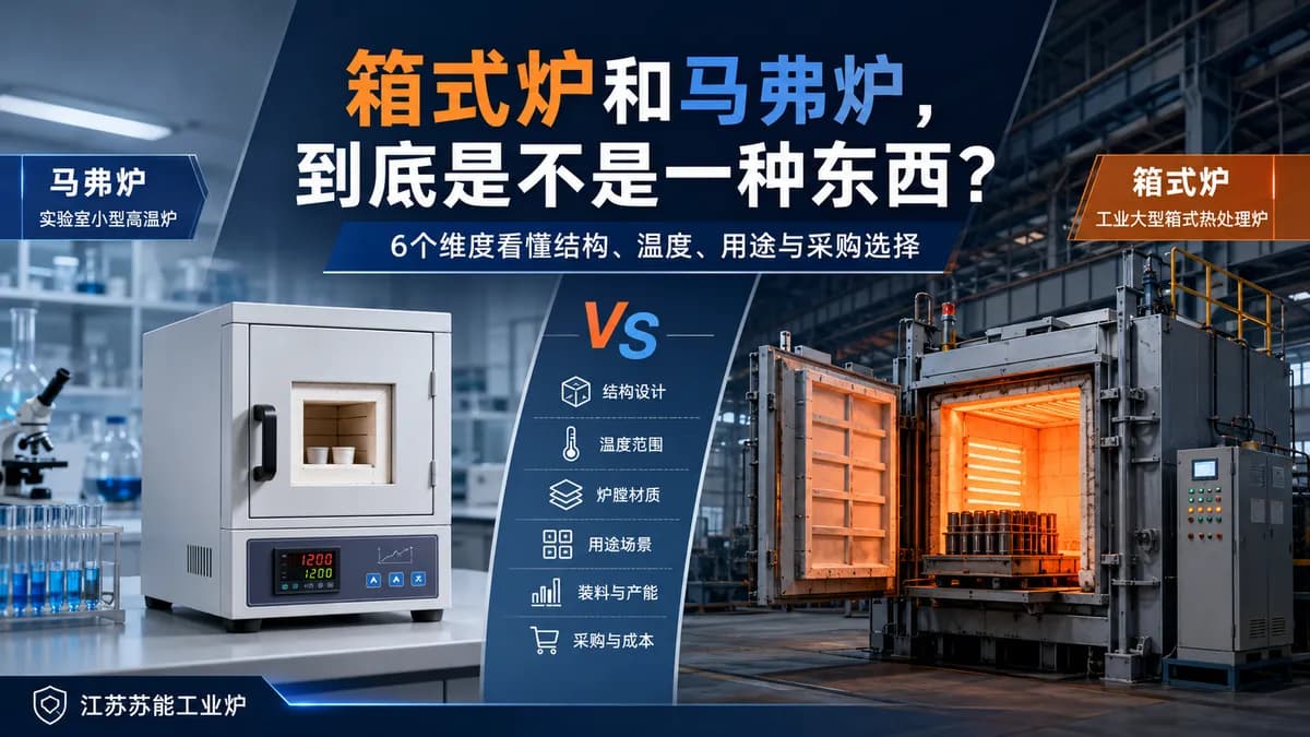 箱式炉和马弗炉的区别？6 个维度的工业选型指南