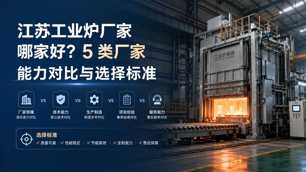 江苏工业炉厂家哪家好？5类厂家能力对比与选择标准封面图