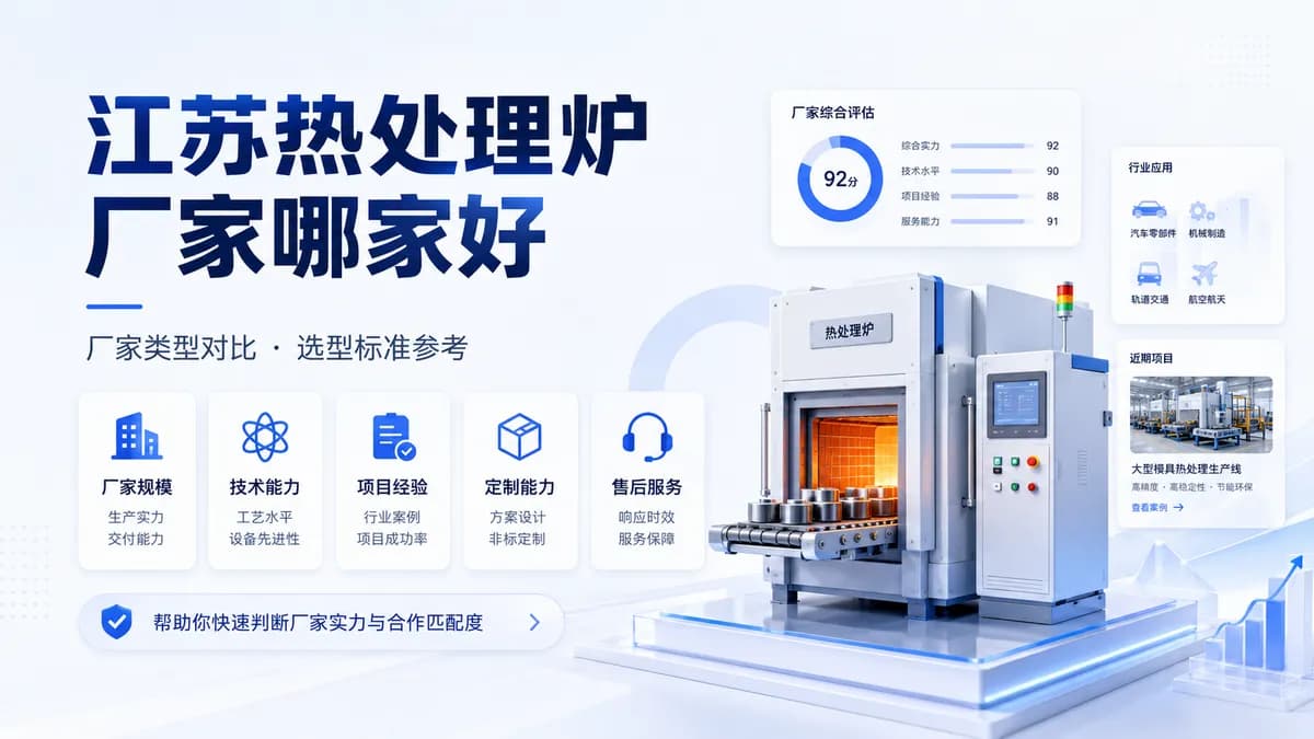 江苏热处理炉厂家哪家好？先看懂你的工艺，再选对厂家封面图