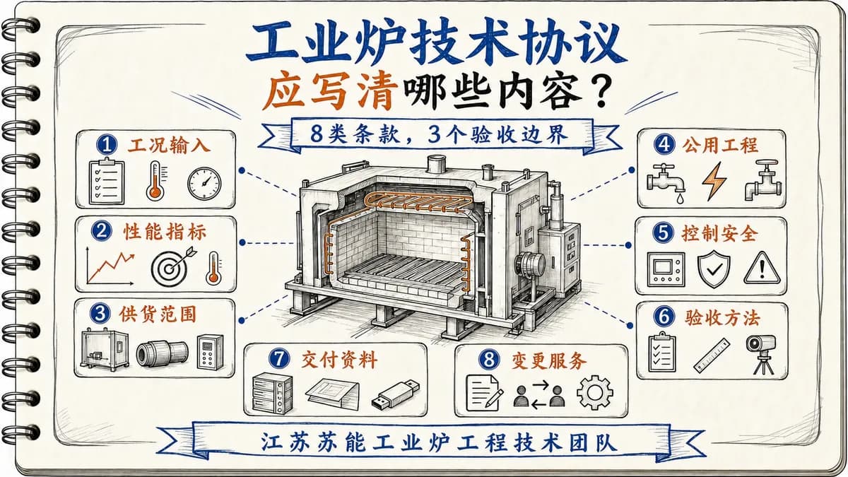 工业炉技术协议应写清哪些内容？8类条款与3个验收边界