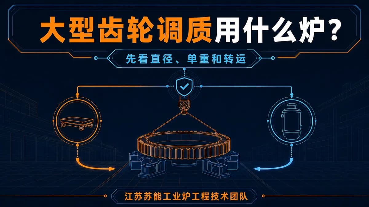 大型齿轮调质用什么炉？先看直径、单重和转运