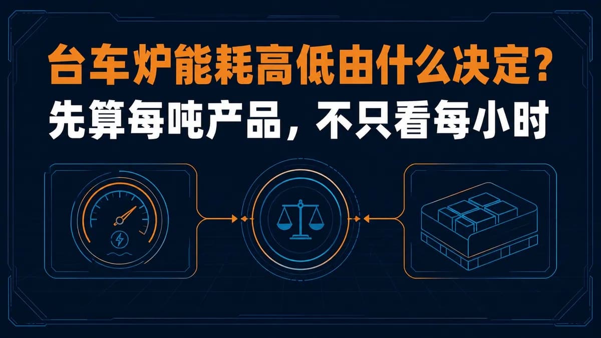 台车炉能耗高低由什么决定？先算每吨产品，不只算每小时