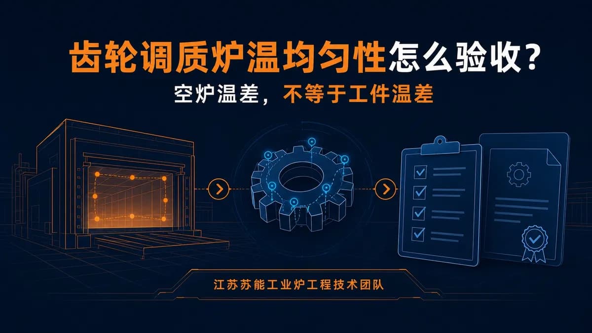 齿轮调质炉温均匀性怎么验收？先分清设备、工件和产品三层
