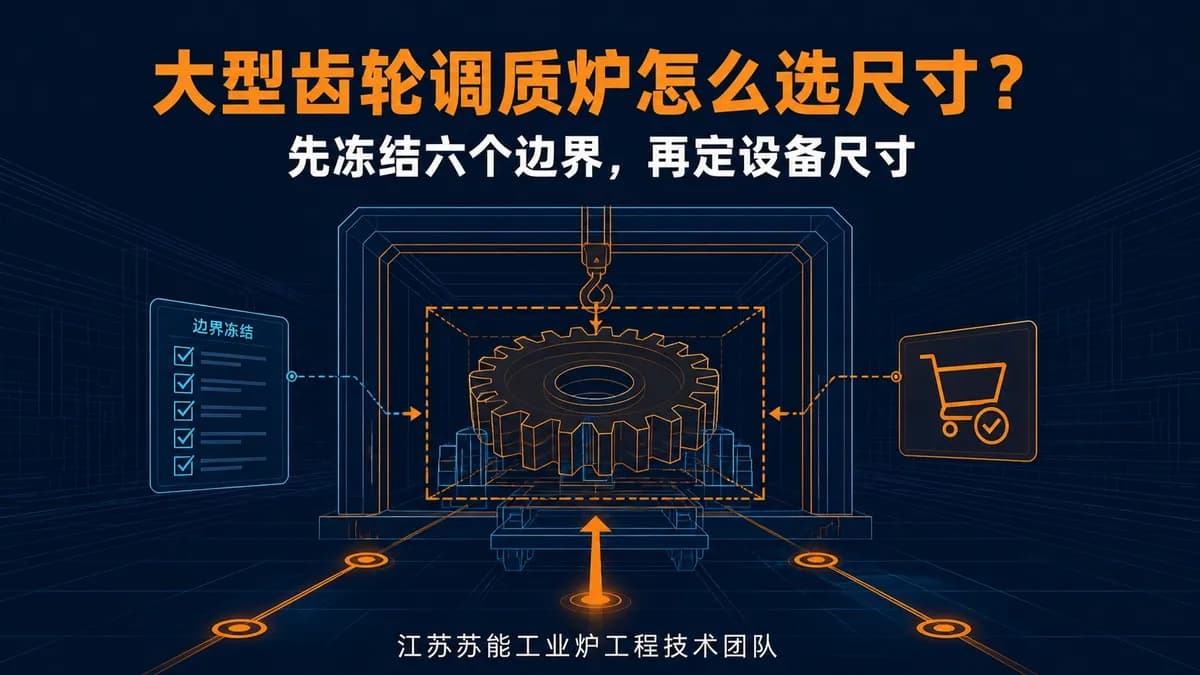 大型齿轮调质炉怎么选尺寸？先冻结六个边界，再定设备尺寸