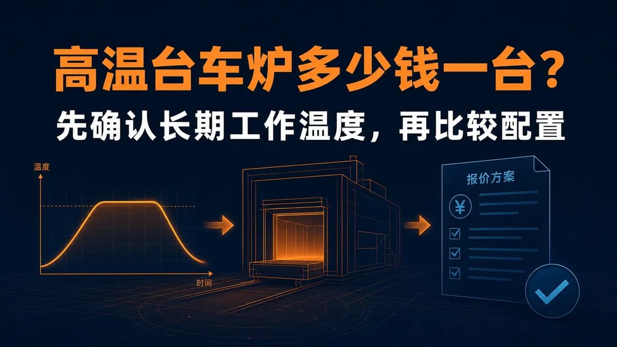 高温台车炉多少钱一台？先确认长期工作温度，再比较配置