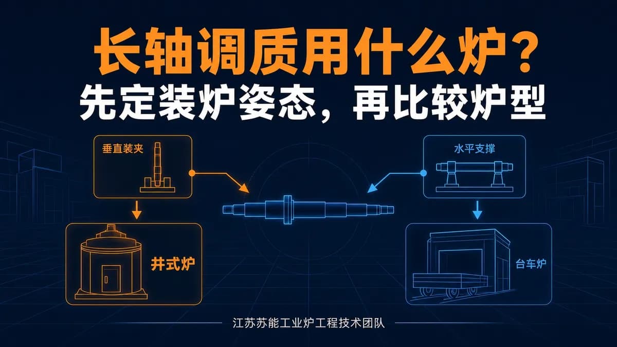 长轴调质用什么炉？先定装炉姿态，再比较井式炉和台车炉