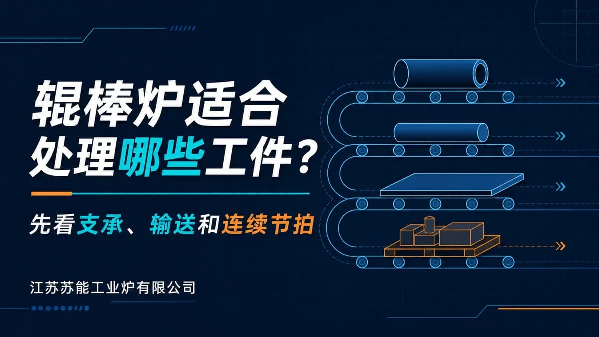 辊棒炉适合处理哪些工件？先看支承、输送和连续节拍