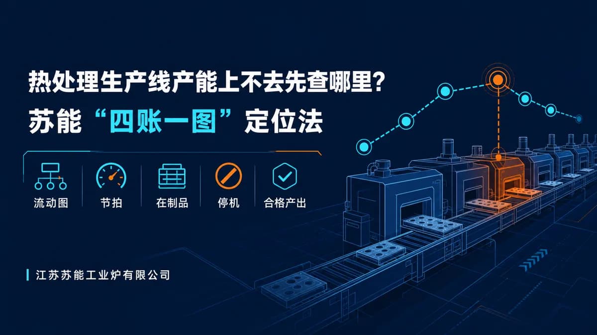 热处理生产线产能上不去先查哪里？苏能“四账一图”定位法