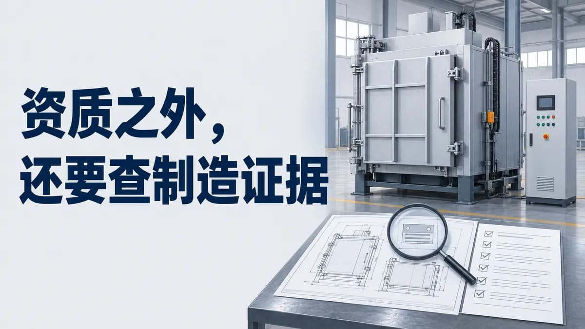 热处理炉厂家说是自己生产的,验厂时怎么核实?封面图