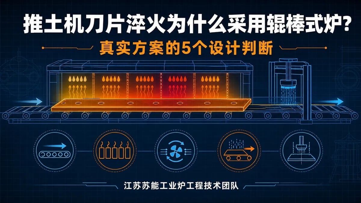 推土机刀片淬火为什么采用辊棒式炉？一套真实方案的5个设计判断