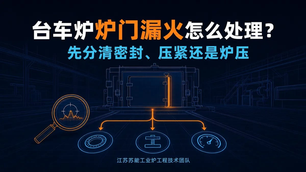 台车炉炉门漏火怎么处理？先分清密封、压紧还是炉压