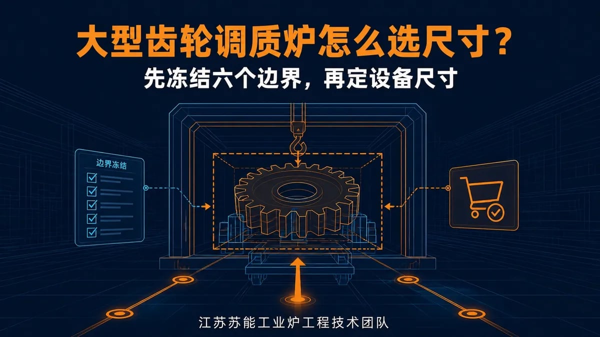 大型齿轮调质炉怎么选尺寸？先冻结六个边界，再定设备尺寸