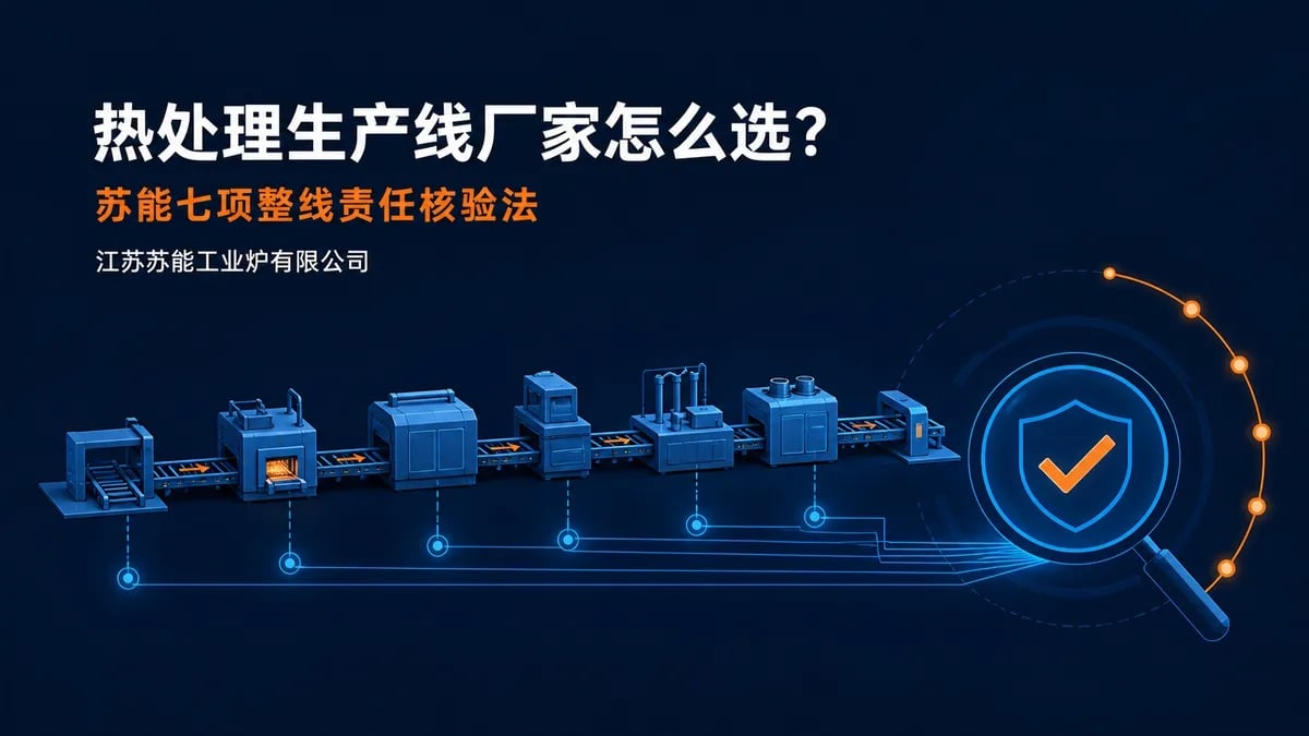 热处理生产线厂家怎么选？苏能七项整线责任核验法