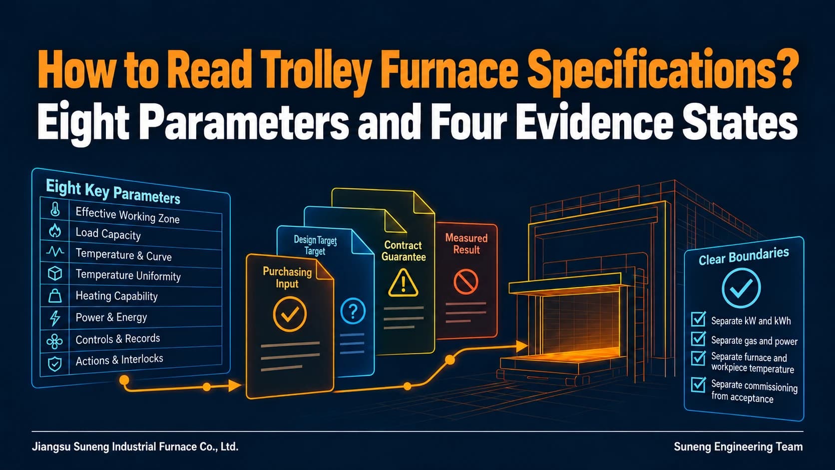 How to Read Trolley Furnace Specifications: Eight Parameters and Four Evidence States
