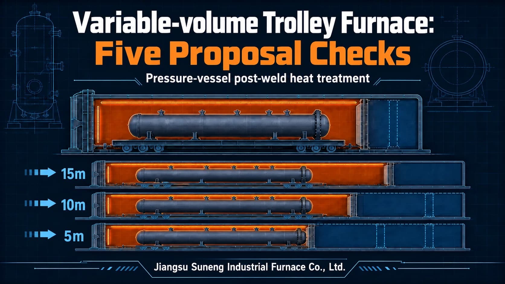 Five Checks for a Variable-volume Trolley Furnace Proposal for Pressure Vessels
