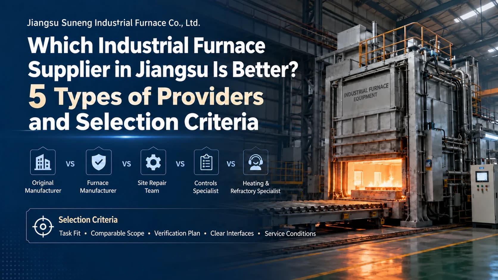 Choosing an Industrial Furnace Supplier in Jiangsu: Five Provider Types and Selection Criteria