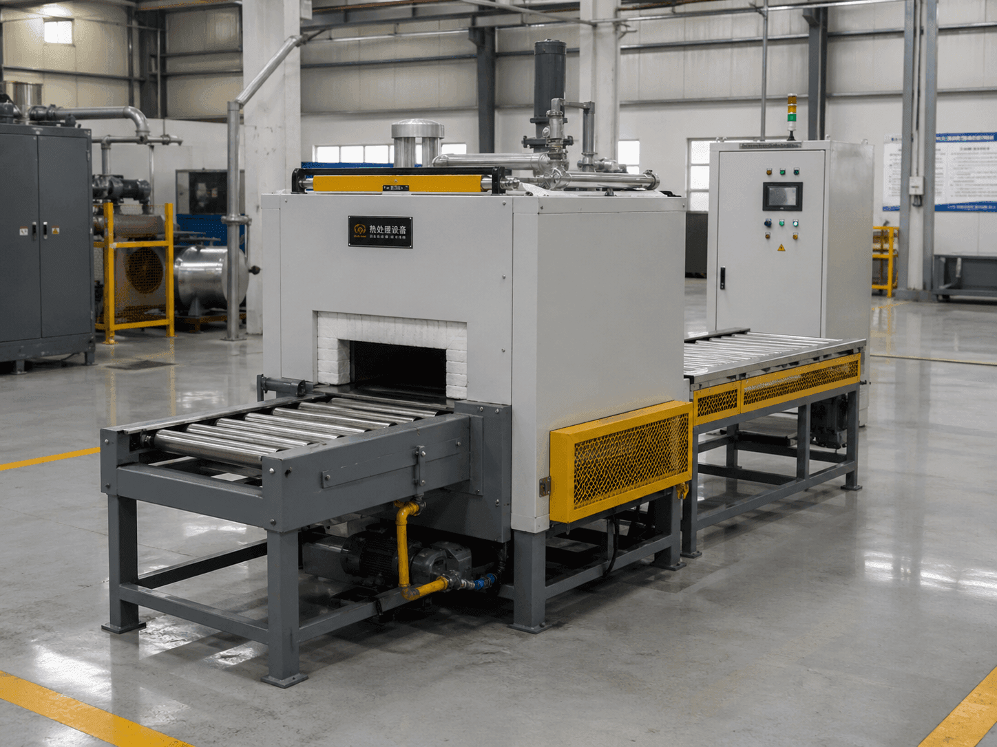 Plate & Bar Roller-Hearth Furnace | typical configuration example | Suneng Industrial Furnace