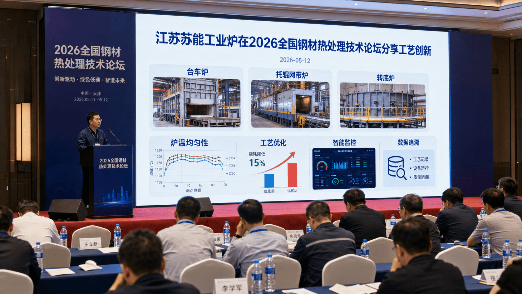 江苏苏能工业炉在2026全国钢材热处理技术论坛分享工艺创新