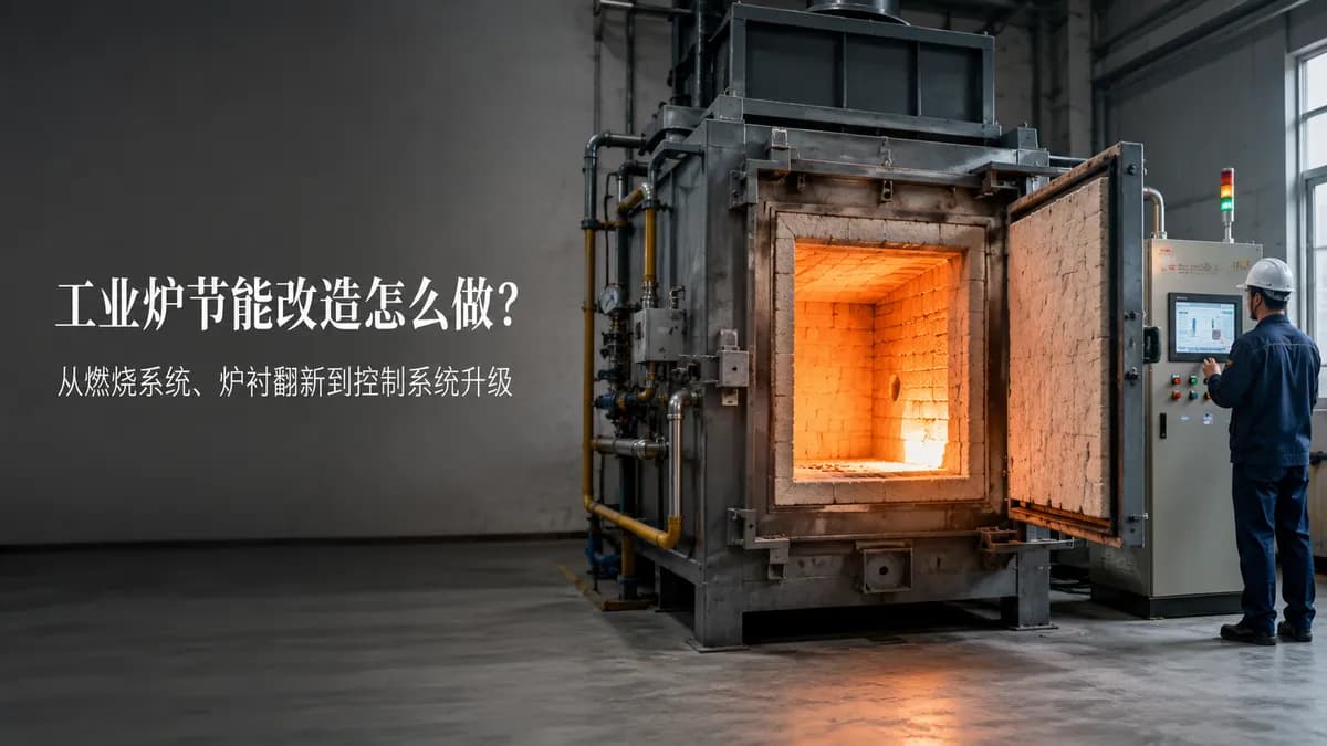 工业炉节能改造怎么做?从燃烧系统、炉衬翻新到控制系统升级封面图