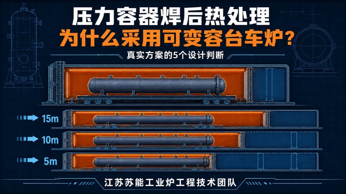 压力容器焊后热处理为什么采用可变容台车炉?真实方案的5个设计判断