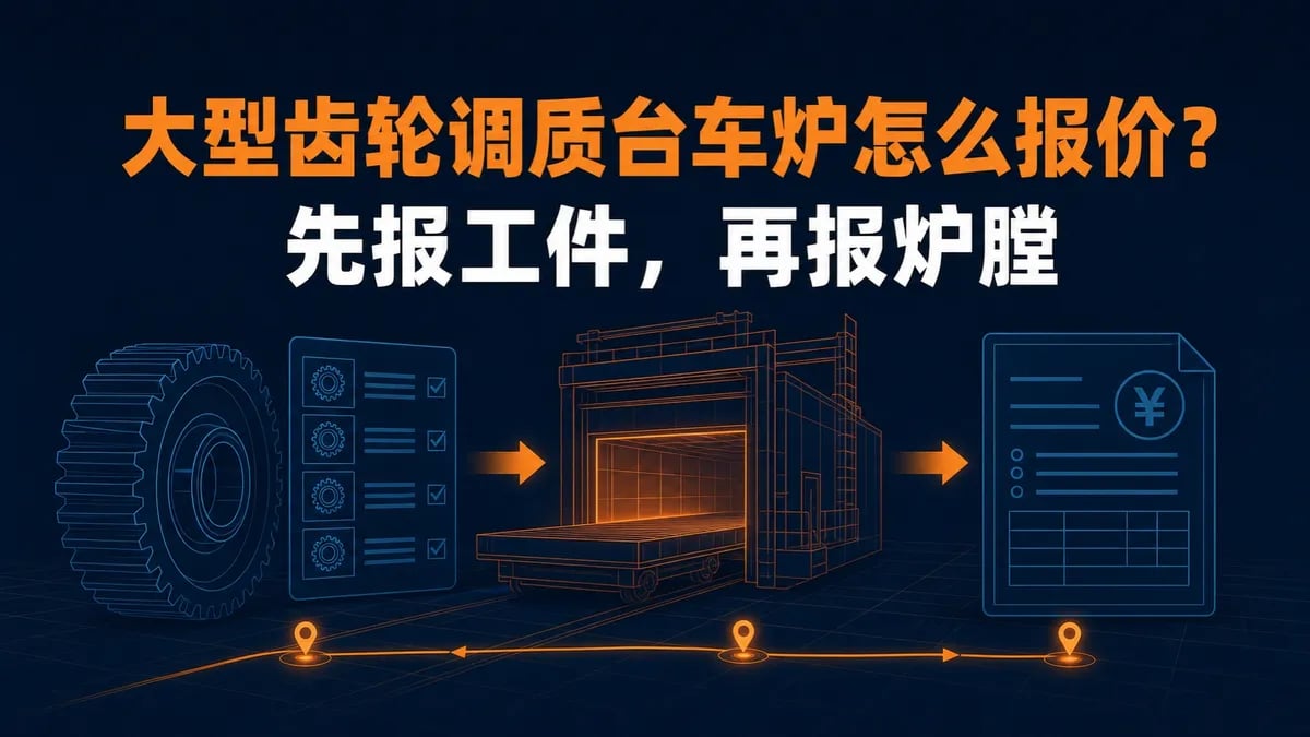 大型齿轮调质台车炉怎么报价?先报工件,再报炉膛