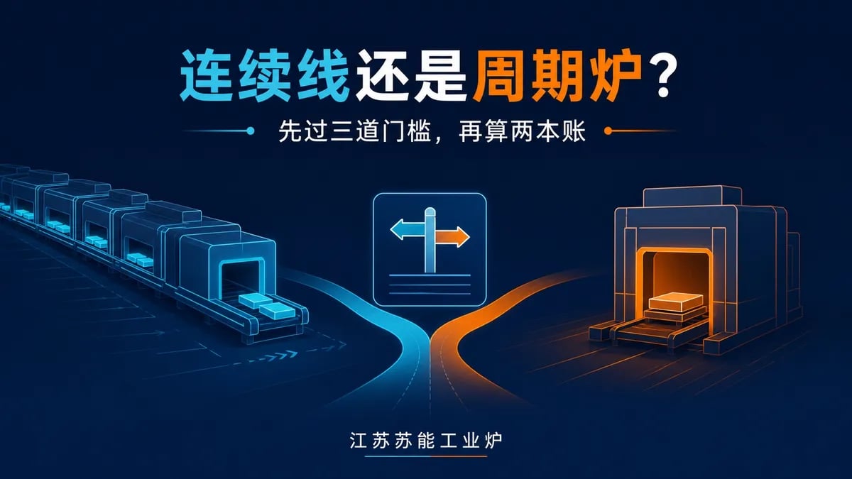 连续式热处理线和周期炉怎么选?苏能三门两账选择法