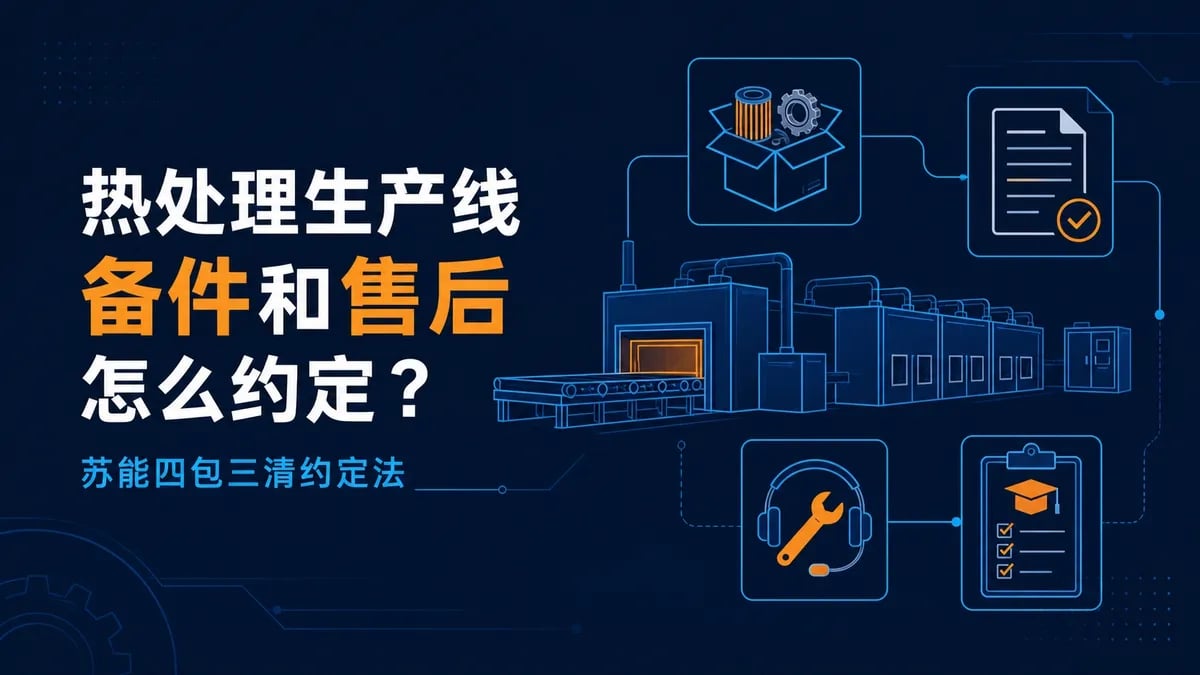 热处理生产线备件和售后怎么约定?苏能四包三清约定法