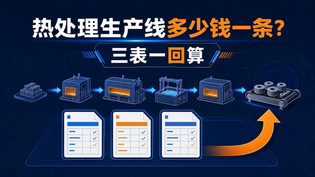 热处理生产线多少钱一条?苏能三表一回算核价法