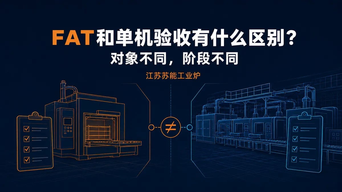 热处理生产线FAT和单机验收有什么区别?苏能“四栏分证法”