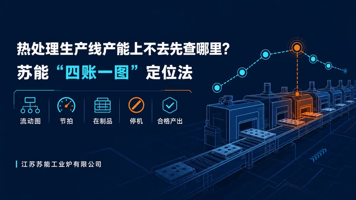 热处理生产线产能上不去先查哪里?苏能“四账一图”定位法