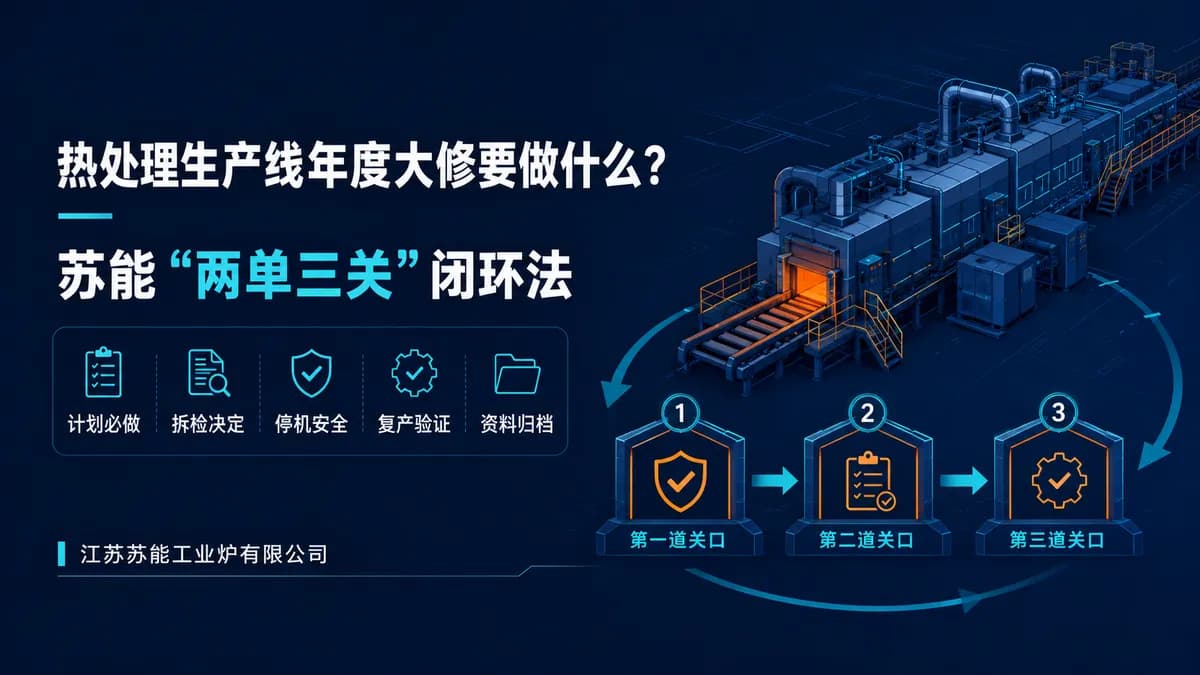 热处理生产线年度大修要做什么?苏能“两单三关”闭环法封面图