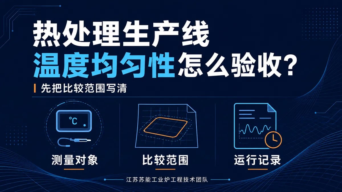 热处理生产线温度均匀性怎么验收?先把比较范围写清