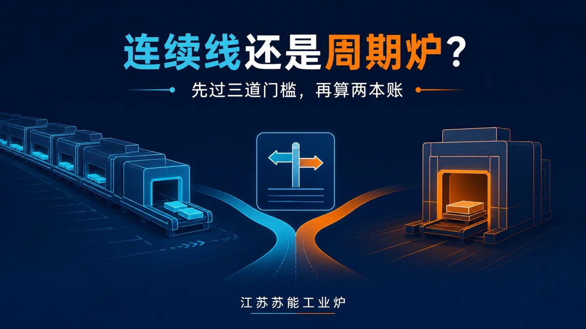 连续式热处理线和周期炉怎么选?苏能三门两账选择法