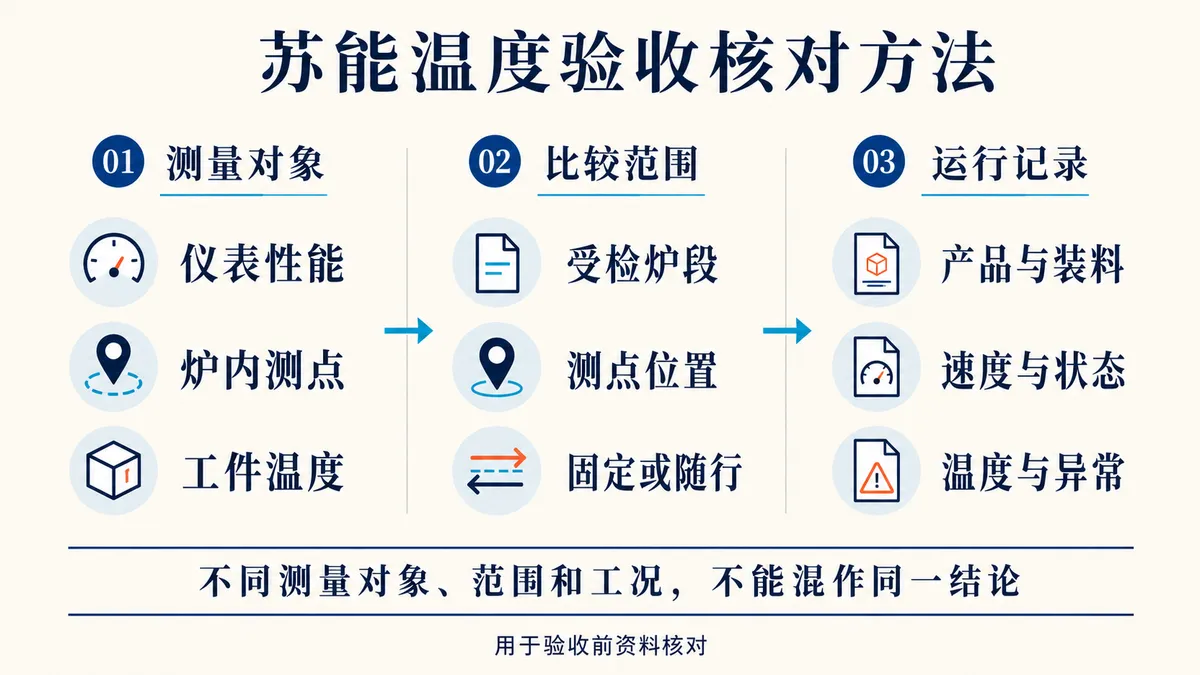 苏能温度验收核对方法