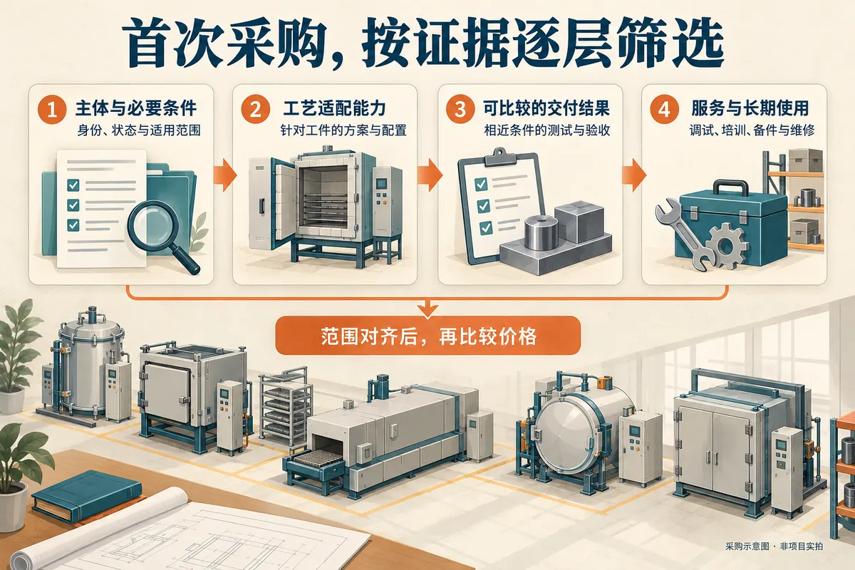 先核主体、工艺、结果和服务,再在主要输入与交付范围一致时比较价格。